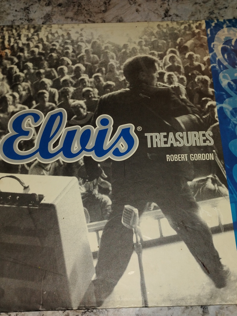 Elvis Treasures Vinyl Record - Black, Blue, White